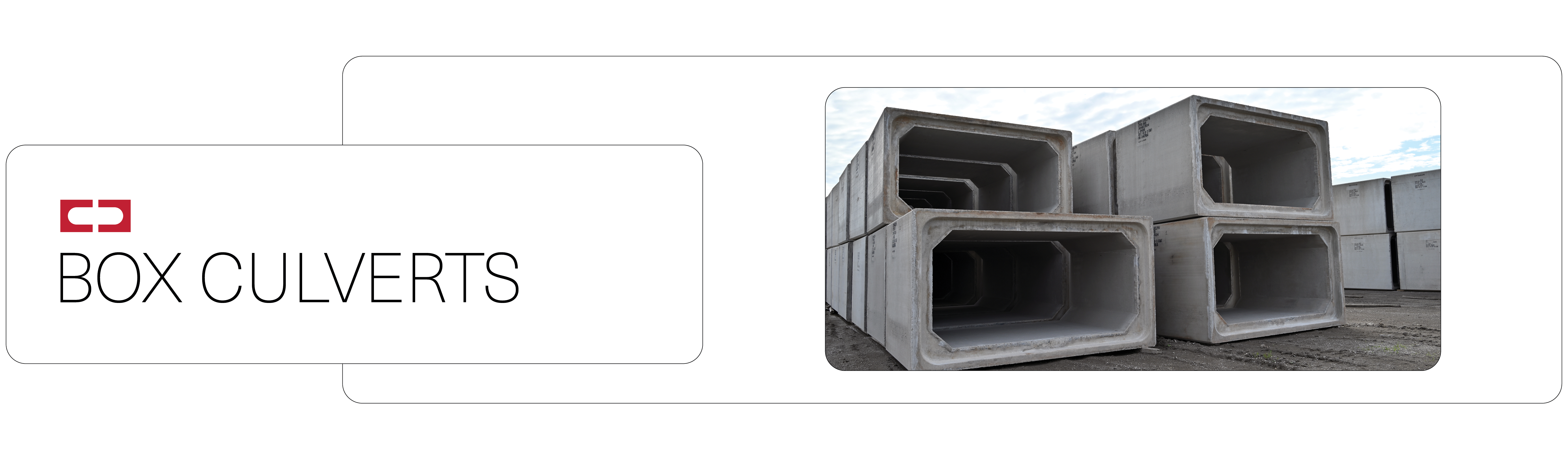 image of stacked concrete box culverts